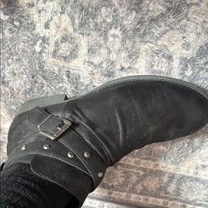 Men's Black Suede Ankle Boots